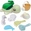 WOOPIE GREEN Zestaw 2w1 do Piasku i Wanny Żółwik 8 el. BIODEGRADOWALNY ORGANICZNY MATERIAŁ