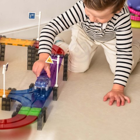 WOOPIE Magnetyczny Tor Samochodowy Wyścigowy + Autko 76 el.