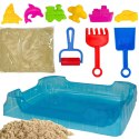 WOOPIE Piasek Kinetyczny 0,5 kg Zestaw Stolik z Foremkami
