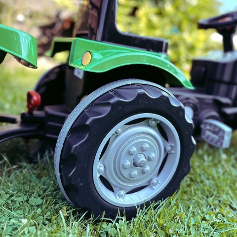 WOOPIE Traktor na Pedały Farmer GoTrac MAXI z Przyczepą Ciche Koła
