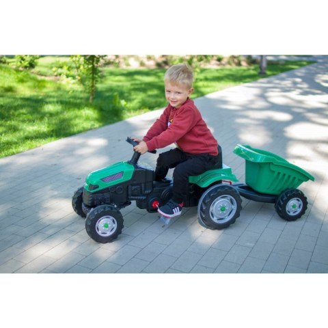 WOOPIE Traktor na Pedały Farmer GoTrac MAXI z Przyczepą Ciche Koła