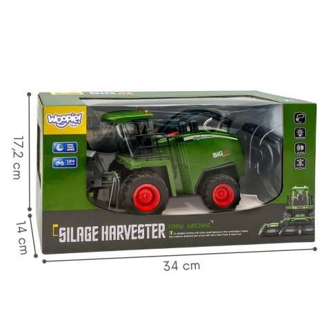 WOOPIE Zdalnie Sterowany Kombajn Rolniczy 1:24 z Efektami Dźwięku, Światła i Dymu