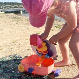 WOOPIE Zestaw do Piasku 3w1 Walizka Krówka Stolik Wodny