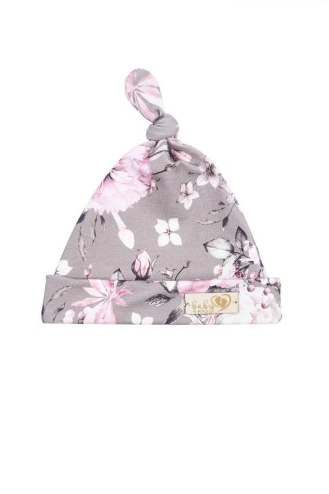 BABY 01311 Czapka niemowlęca Smerfetka Pastel Roses 0-3 m
