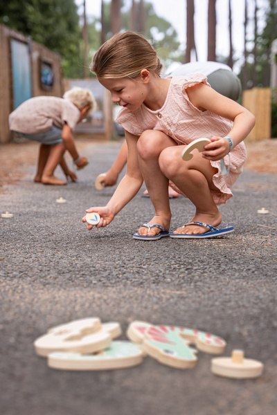 BS Toys, drewniana gra pamięciowa Kolorowy kameleon