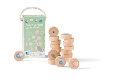BS Toys, drewniana gra sportowa Owce vs Wilki