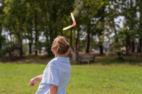 BS Toys, drewniany bumerang