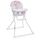 COOKIE Noble Grey&Pink Rabbit krzesełko do karmienia