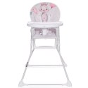 COOKIE Noble Grey&Pink Rabbit krzesełko do karmienia