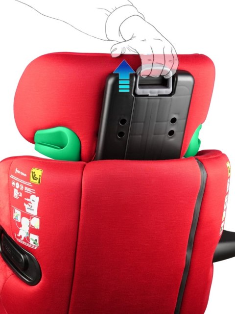 ELISEO Passion Renolux - Premium fotelik samochodowy Isofix R129 i-Size 100-150 cm z funkcją odchylenia