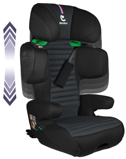 Fotelik Samochodowy Renolux Renofix 2 Carbon Softness® - Isofix R129 (100-150 cm)