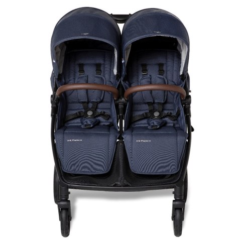 M.Twin x Wózek Bliźniaczy Mast Swiss Design - Blueberry (Koła HP)