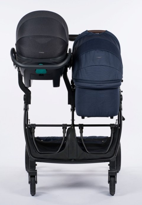 M.Twin x Wózek Bliźniaczy Mast Swiss Design - Dark Grey (Koła HP)