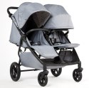 M.Twin x Wózek Bliźniaczy Mast Swiss Design - Glacier Lake, Koła HP, Regulowana Rączka