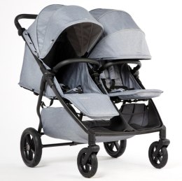 M.Twin x Wózek Bliźniaczy Mast Swiss Design - Glacier Lake, Koła HP, Regulowana Rączka