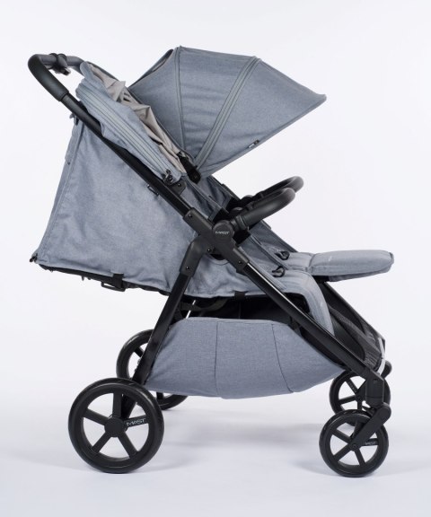 M.Twin x Wózek Bliźniaczy Mast Swiss Design - Glacier Lake (Koła Light) Stała Rączka