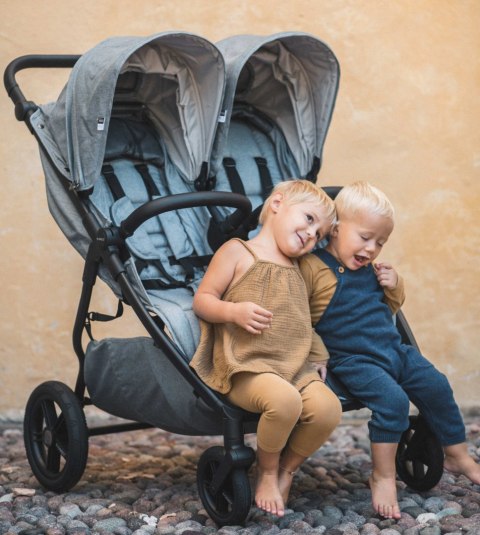 M.Twin x Wózek Bliźniaczy Mast Swiss Design - Glacier Lake (Koła Light) Stała Rączka