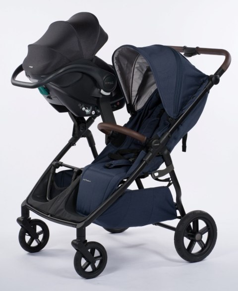 M.Twin x Wózek Bliźniaczy Mast Swiss Design - Onyx (Koła HP)