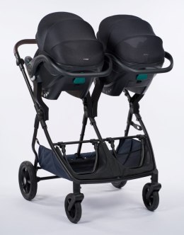 M.Twin x Wózek Bliźniaczy Mast Swiss Design - Volcanic Ash (Koła Light)