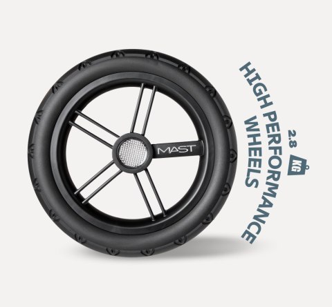 M.Twin x Wózek Bliźniaczy Mast Swiss Design - Volcanic Ash (Koła Light)