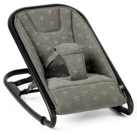 Renolux Balm Leżaczek Bujaczek Allstar Grey - Stylowy Leżaczek Stacjonarny lub Bujany dla Dziecka