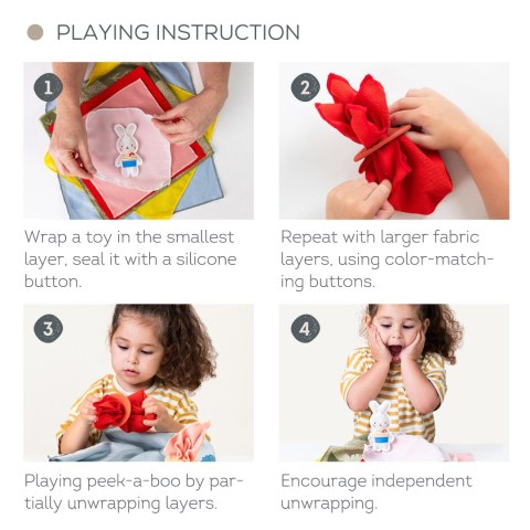 Taf Toys A KUKU - Wielowarstwowa Zabawka Sensoryczna