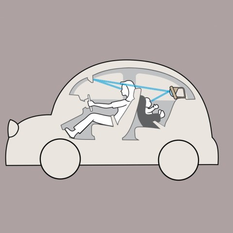 Taf Toys Lusterko Samochodowe „Lew Harry" Savannah