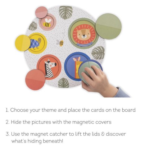Taf Toys Puzzle Magnetyczne A Kuku - Gra Rozwojowa z Łapaczem Magnesów