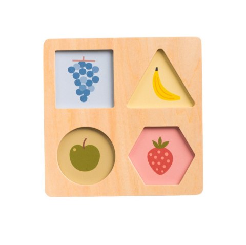 Układanka Kształtów z Silikonowymi Stemplami - Zabawka Edukacyjna dla Dzieci