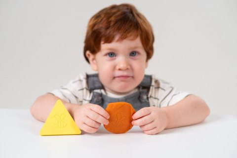 Układanka Kształtów z Silikonowymi Stemplami - Zabawka Edukacyjna dla Dzieci