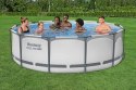 Basen stelażowy Steel Pro MAX 366x100 Szary 12FT BESTWAY 4w1 + Pompa Filtr + Drabinka