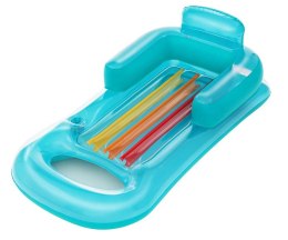 Bestway 43028 Dmuchany materac plażowy z oparciem i podłokietnikami Niebieski 1.61m x 84cm