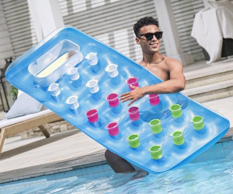 Bestway 43040 Dmuchany materac plażowy Niebieski mat 1.88m x 71cm