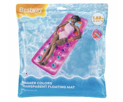 Bestway 43040 Dmuchany materac plażowy Różowy mat 1.88m x 71cm