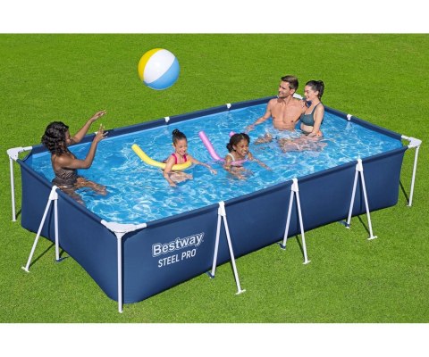 Bestway 56405 Basem stelażowy Steel Pro prostokątny 4.00m x 2.11m x 81cm