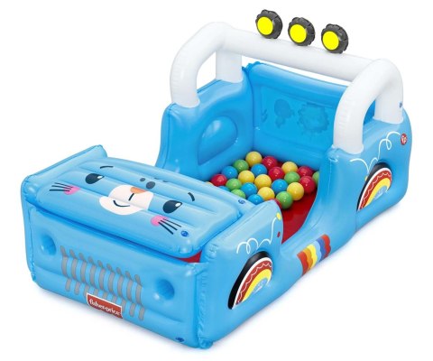 Bestway 93577 Fisher-Price Dmuchany Samochód z piłkami 1.17m x 76cm x 61cm