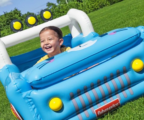 Bestway 93577 Fisher-Price Dmuchany Samochód z piłkami 1.17m x 76cm x 61cm