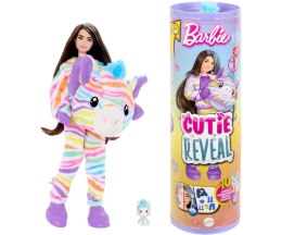Mattel HRK37 Lalka Barbie Cutie Reveal Zebra