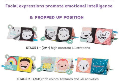 Zabawka Taf Toys Dwustronna Zabawka Emocje - Książeczka z Aktywnościami
