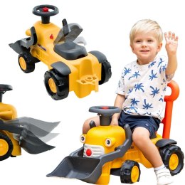 FALK Jeździk Traktor Koparka Komatsu z Łyżką i Klaksonem