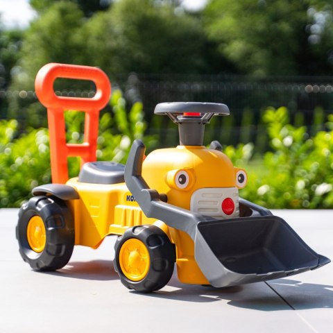 FALK Jeździk Traktor Koparka Komatsu z Łyżką i Klaksonem