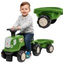 FALK Jeździk Traktor z Przyczepą Birdy Farm Zielony 1-3 lat