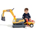 FALK Koparka Super Builder z Przyczepą i Akcesoriami