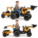 FALK Traktor na Pedały Case CE z Koparką Ładowarką i Przyczepą 3-7 lat