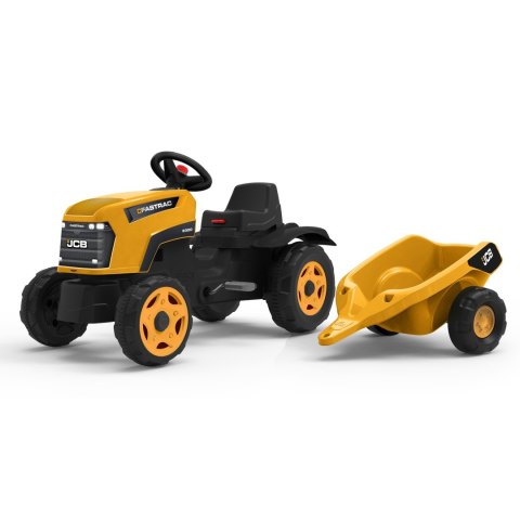 FALK Traktor na Pedały JCB Fastrac z Przyczepą Otwierana Maska 2-6 lat