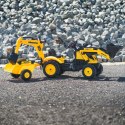 FALK Traktor na Pedały Komatsu z Łyżką Koparką i Przyczepą