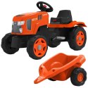 FALK Traktor na Pedały Kubota z Przyczepą i Otwieraną Maską 2-6 lat