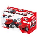 FALK Traktorek Baby Massey Ferguson Czerwony z Przyczepką + akc. od 1-3 lat