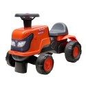 FALK Traktorek Kubota Pomarańczowy z Przyczepką Ciche Koła + akc.1-3 lata