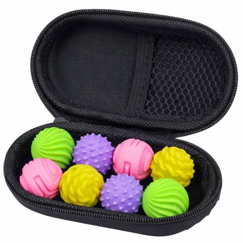 Magnetyczne Silikonowe Piłki Antystresowe W Etui Kolorowe 2,5 cm 8 el.